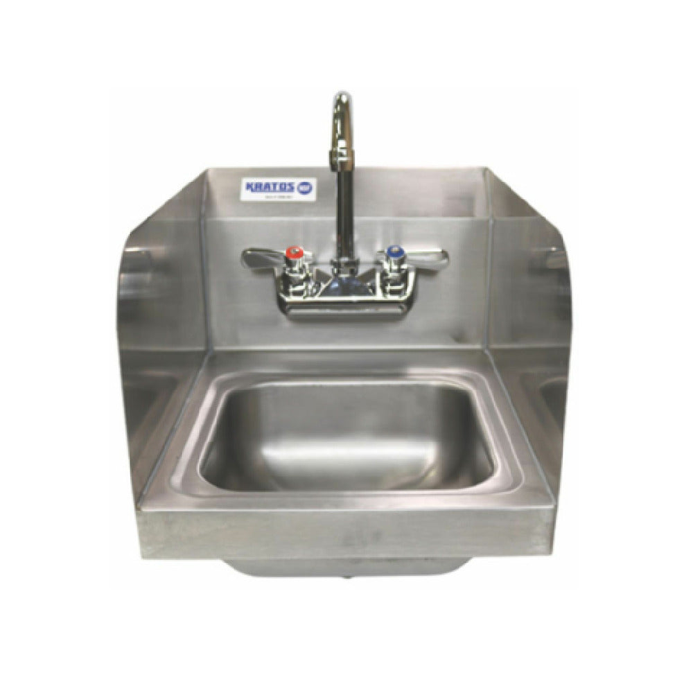 Hubert 14943 - Kratos® Commercial Hand Sink With Gooseneck Faucet, 12"W X 16"D X 12. 75"H