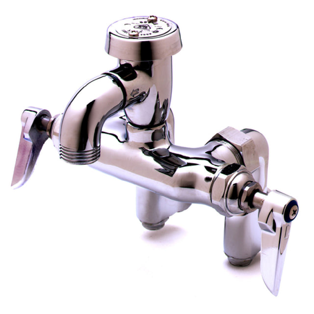 T&S Brass B-0669-POL Service Sink Faucet 2-1/4" To 8-1/4" Adjustable Centers 5-1/2" From Back Of Inlets To Center Of Outlet