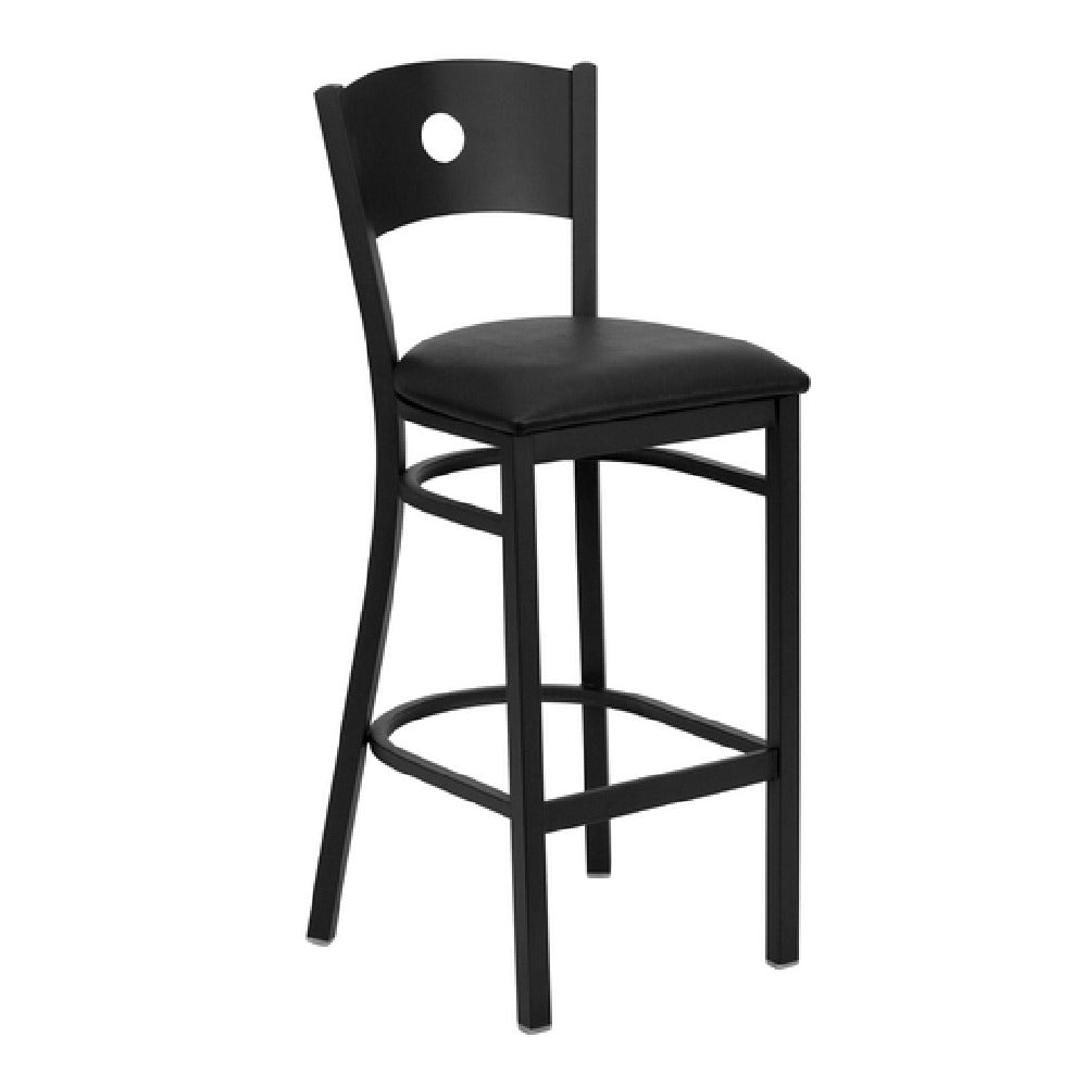 Flash Furniture XU-DG-60120-CIR-BAR-BLKV-GG Hercules Series Restaurant Bar Stool