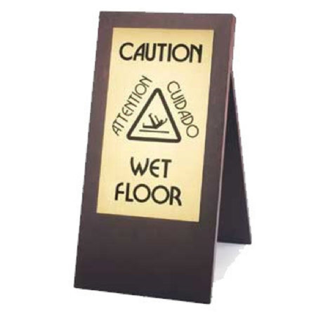 Cal Mil 852-52 Westport "Wet Floor" Sign 12"W X 17-1/2"D X 22"H Double-sided