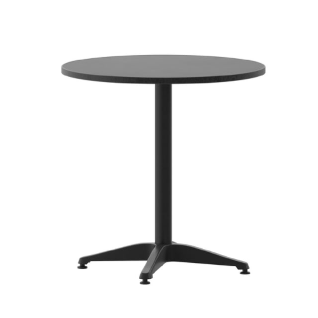 Flash Furniture TLH-052-2-BK-GG Mellie Table 27-1/2" Dia. X 27-1/2"H Round