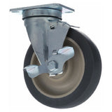Cres Cor 569306BK Plate Mount Caster W/brk 5 W 2 3/8 X 3 5/8