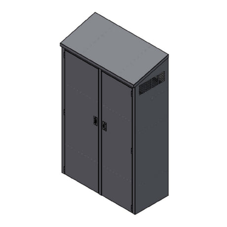 Winholt STCT-HD2450.5H84-MPS-ST-KT - Mop Sink Cabinet, 24"W X 50.5"L X 84"H, Stainless Steel