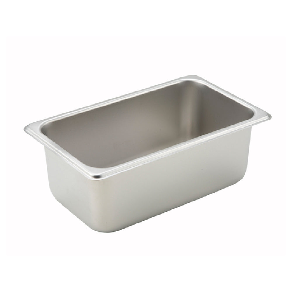 Winco SPQ4 Steam Table Pan 1/4 Size 10-5/6" X 6-5/16" X 4" Deep