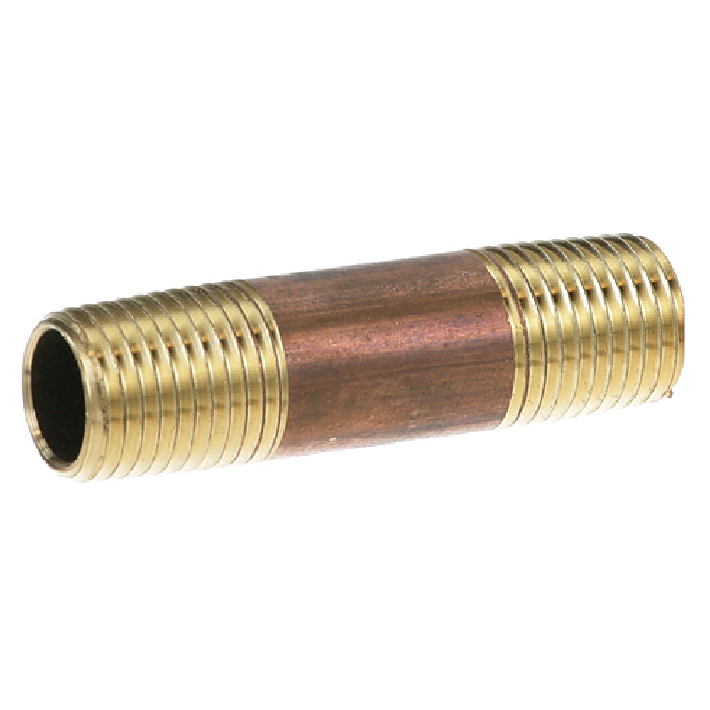 Private Label 263102 Brass Nipple 1/4" X 2"