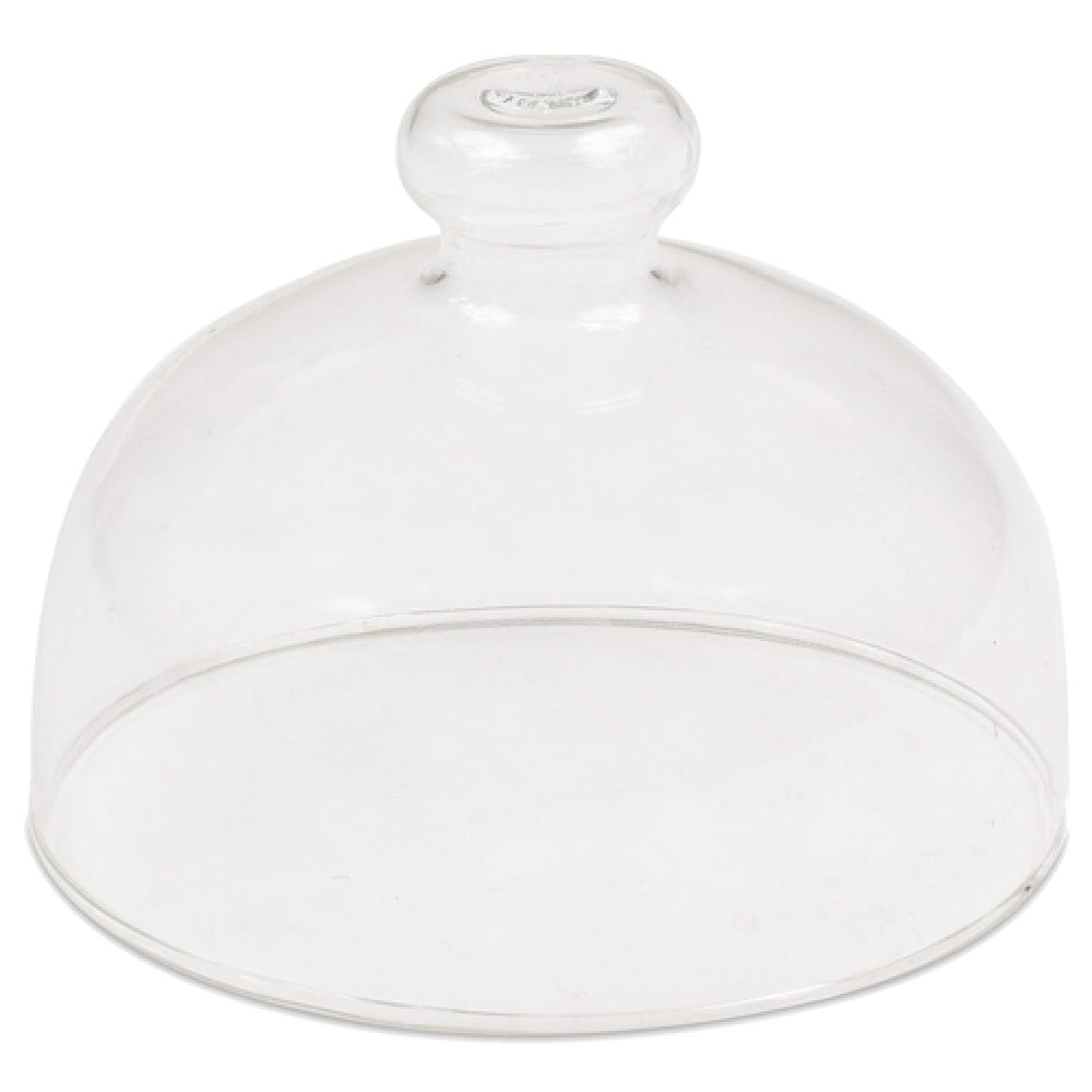 JB Prince R869 Glass Cloche 3-3/8" Dia. X 3"H Round Dome