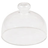 JB Prince R869 Glass Cloche 3-3/8" Dia. X 3"H Round Dome