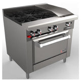 Venancio G36ST-24B12G_LP Genesis Series Restaurant Range Gas 36"W