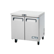 Migali Industries C-U36R-HC Competitor Series® Undercounter Work Top Refrigerator Two-section