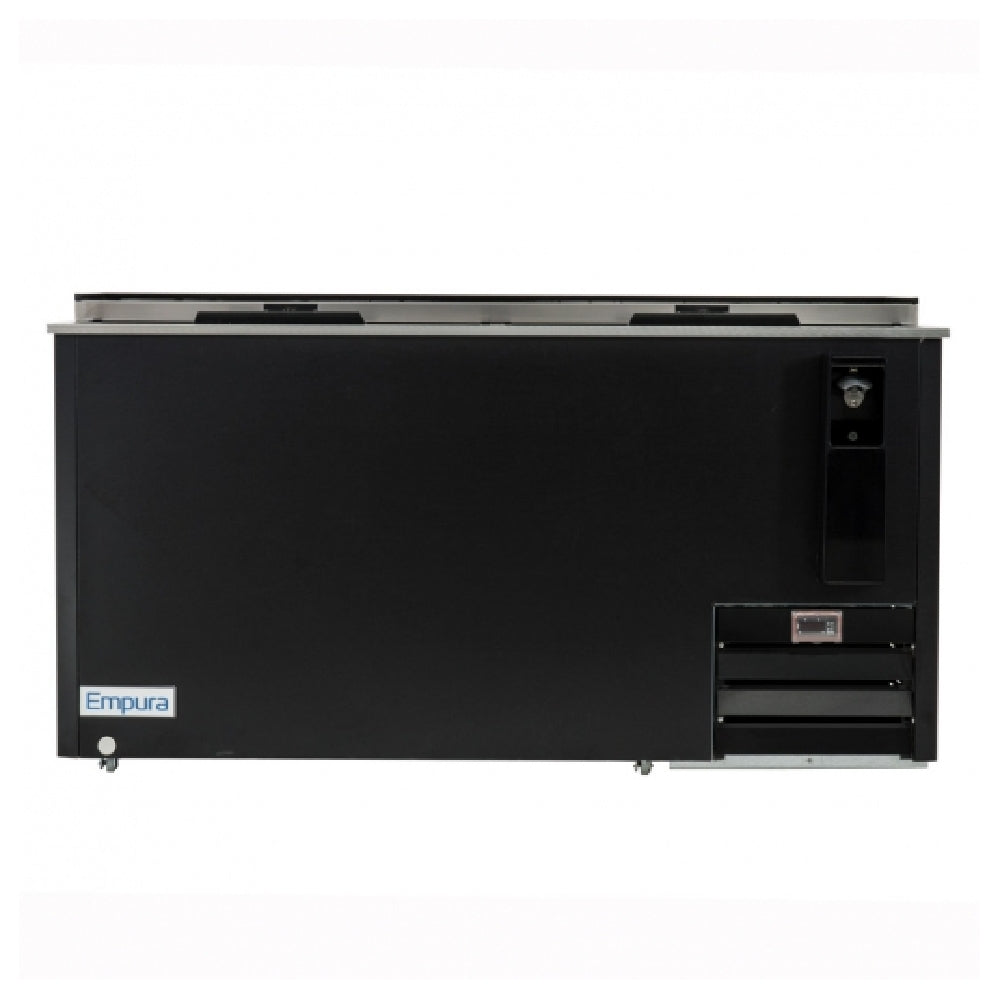 Empura Refrigeration E-KBC-65 Bottle Cooler 65" W 19 Cu Ft Black Coated Steel Exterior