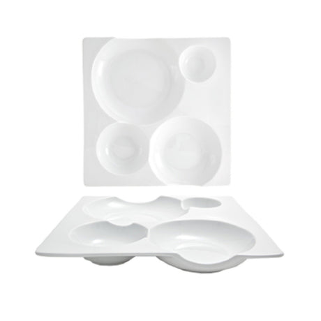 FOH DDP051WHP21 Promotional Pricing May Be Available! Contact Your FOH® Sales Representative For Details! Harmony Bento™ Plate