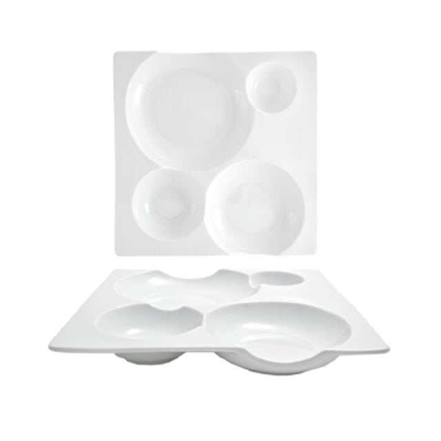 FOH DDP051WHP21 Promotional Pricing May Be Available! Contact Your FOH® Sales Representative For Details! Harmony Bento™ Plate