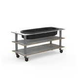 Steelite MGCMLE03GSXW Mogogo Buffet Solutions Modular Salad Bar Unit 3-tier 71" X 29-1/2" X 35"H