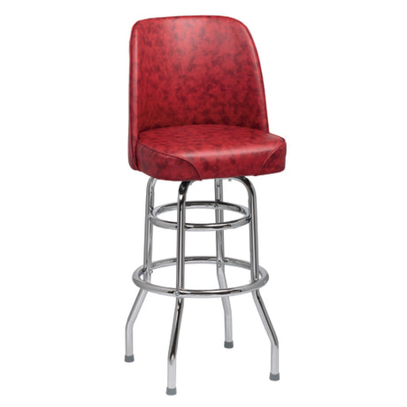 Royal Industries ROY 7722 CRM Bucket Bar Stool High Back Heavy Foam Padded Waterfall Seat