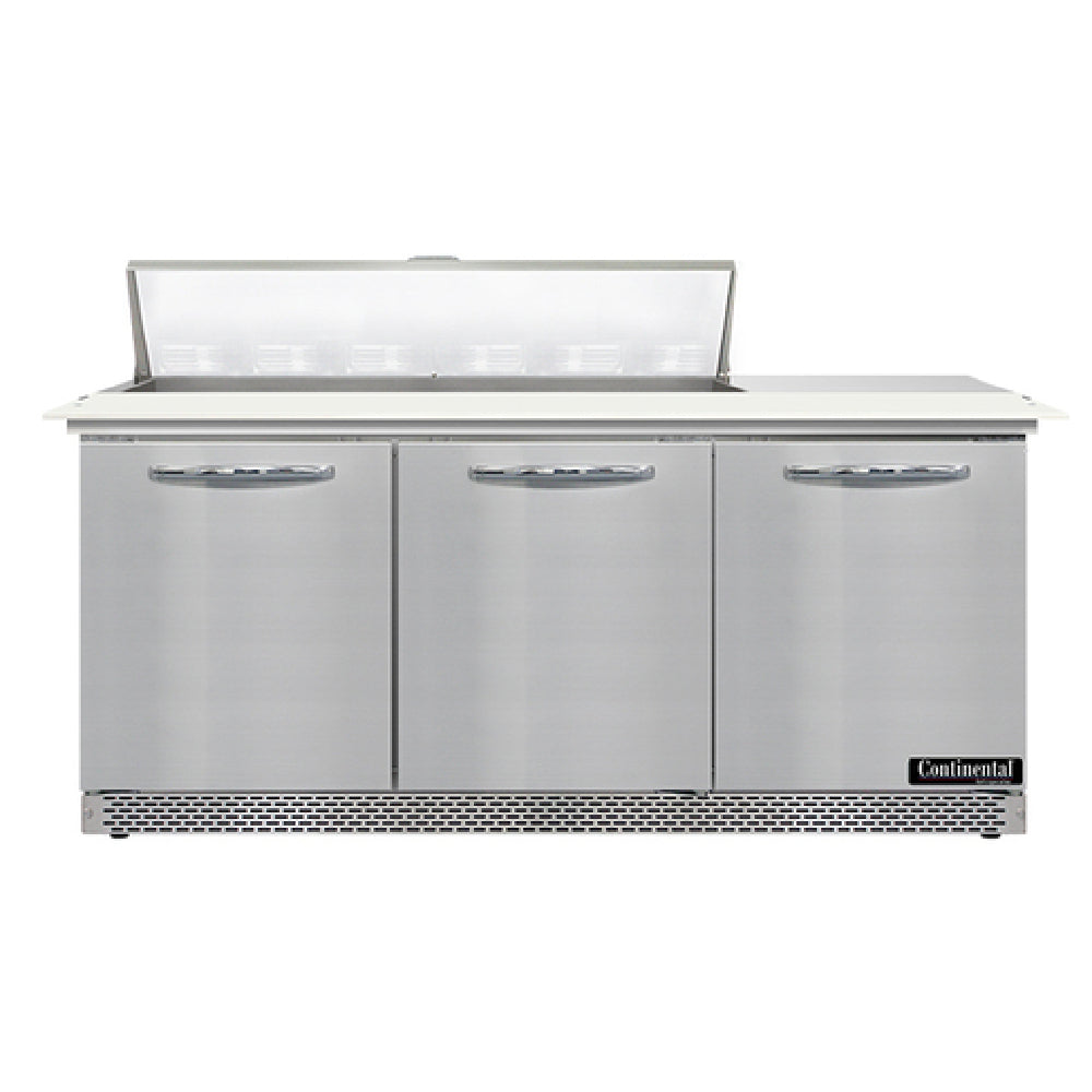 Continental Refrigerator SW72N12C-FB Sandwich Unit Front Breather 72"W