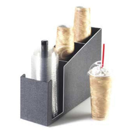 Cal Mil 724 Classic Cup/Lid Organizer 15-1/2"W X 5"D X 12"H (3) Stems For Lids With Straw Opening