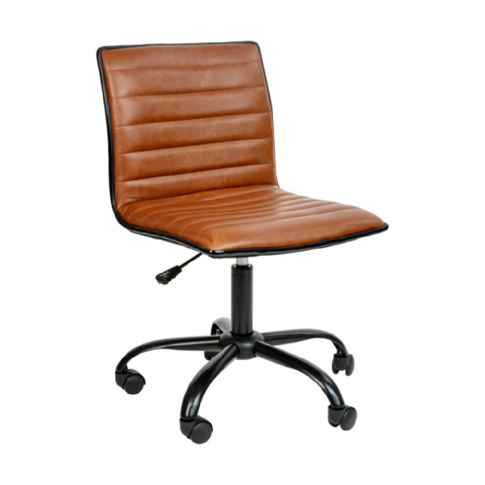 Flash Furniture DS-512B-BR-BK-GG Alan Swivel Task Chair 31-1/4" To 36" Adjustable Height