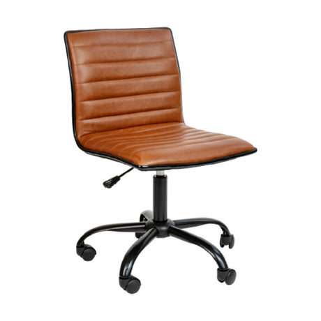 Flash Furniture DS-512B-BR-BK-GG Alan Swivel Task Chair 31-1/4" To 36" Adjustable Height