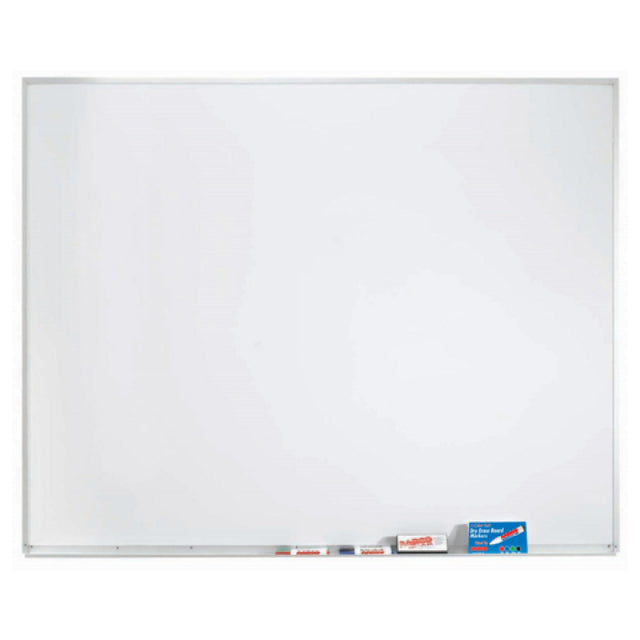 Aarco WDS4860 White Porcelain Markerboard Wall Mount 60"W X 48"H