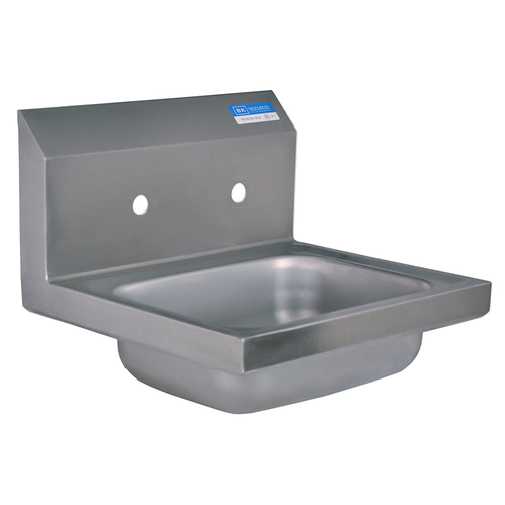 BK Resources BKHS-W-1410-8 Hand Sink Wall Mount 14" Wide X 10" Front-to-back X 5" Deep Bowl