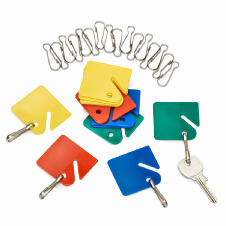 Alpine Industries ADI689-20-COLORED Key Tags Assorted Multi-color (20 Pack)