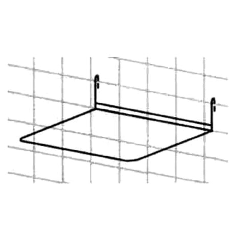 Metro STP3BR SmartWall Insert Pan Holder 12-1/2"W X 7-1/2"D X 4"H Brite Zinc Finish