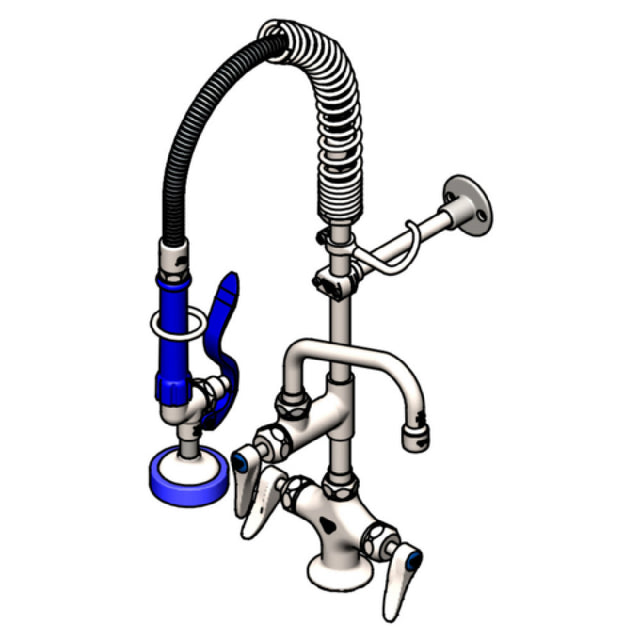 T&S Brass SMPK-2DLN-06-CR Mini Pre-Rinse Unit Single Hole Deck Mount Mixing Faucet