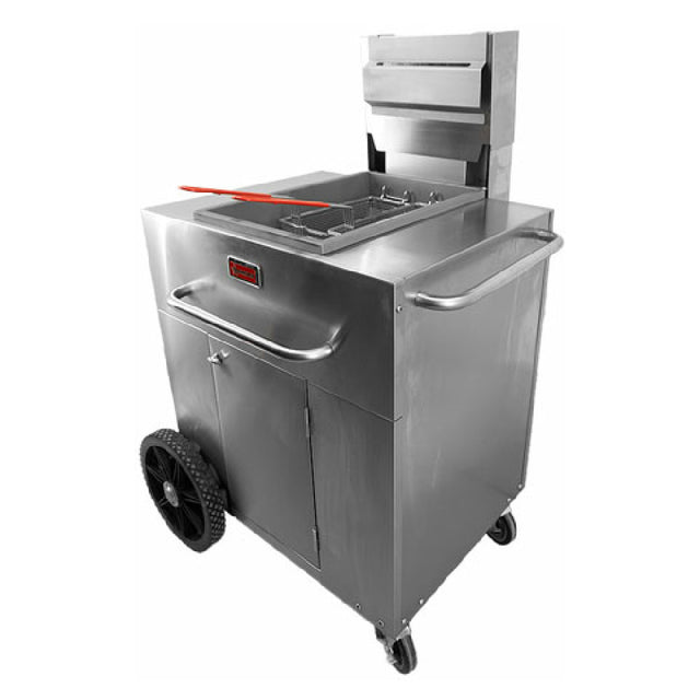 Omcan 47354 (47354) Outdoor Portable Fryer Single Tank Propane Fryer Countertop