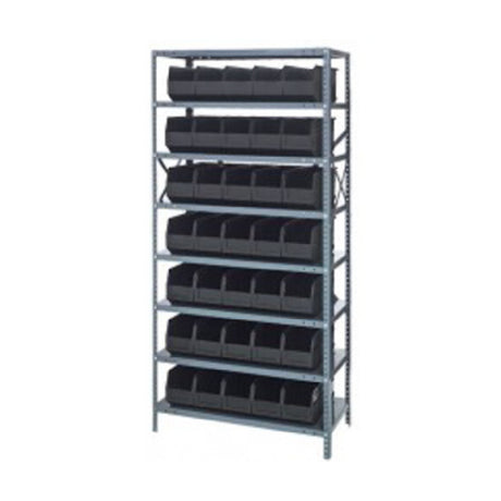 Quantum 1875-461_BLUE - Shelving Unit, 18"D X 36"L X 75"H, Heavy Duty
