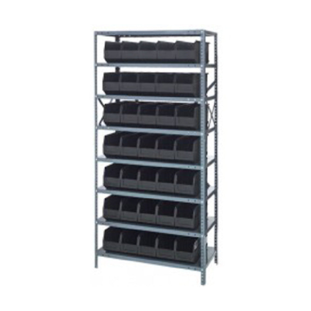 Quantum 1875-461_GRAY - Shelving Unit, 18"D X 36"L X 75"H, Heavy Duty
