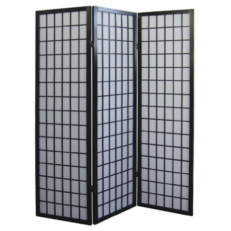 Hubert 10233 - Floor Screen, 3-panel, 52" X 1" X 69"H