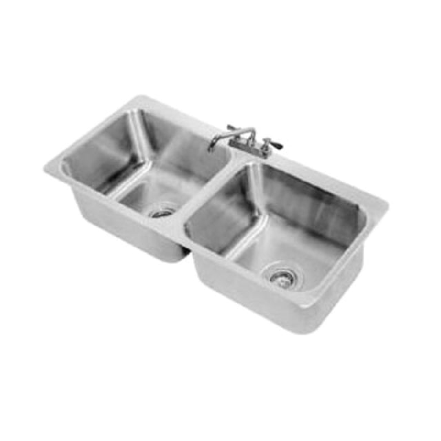 Advance Tabco DI-2-2012 Drop-In Sink 2-compartment 20" Wide X 16" Front-to-back X 12" Deep Each/bowl