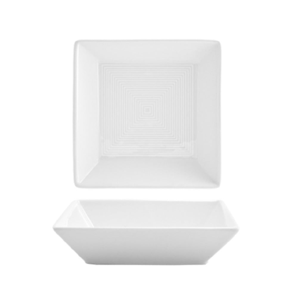 FOH DBO008WHP23 Spiral® Bowl 10 Oz. 5-1/2" X 5-1/2" X 1-1/4"