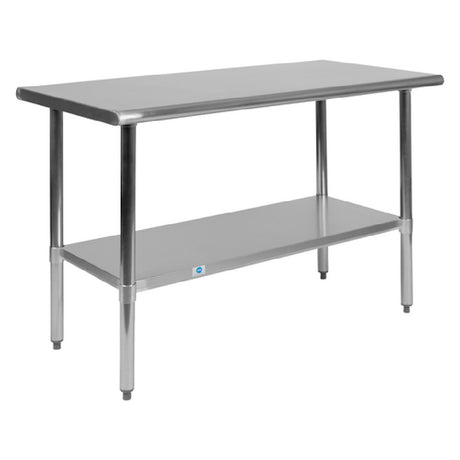 Flash Furniture NH-WT-2448-GG Prep And Work Table 48"W X 24"D X 36"H Undershelf