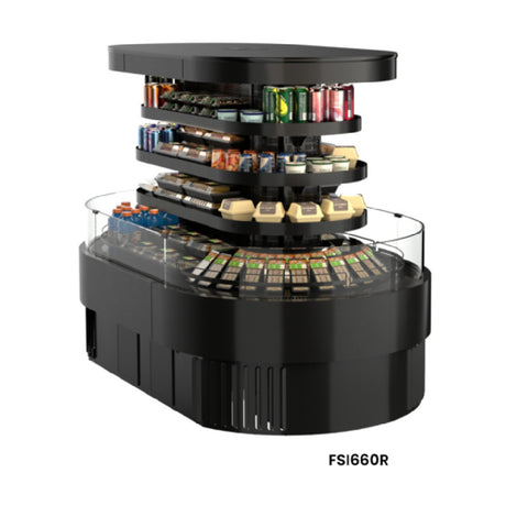 Structural Concepts FSI660R - Oasis® Refrigerated Self-Service Island, 80-3/4"W X 48-1/8"D X 60-1/8"H
