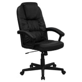 Flash Furniture BT-983-BK-GG Executive Swivel Office Chair 43-1/2" To 47-1/2" Adjustable Height