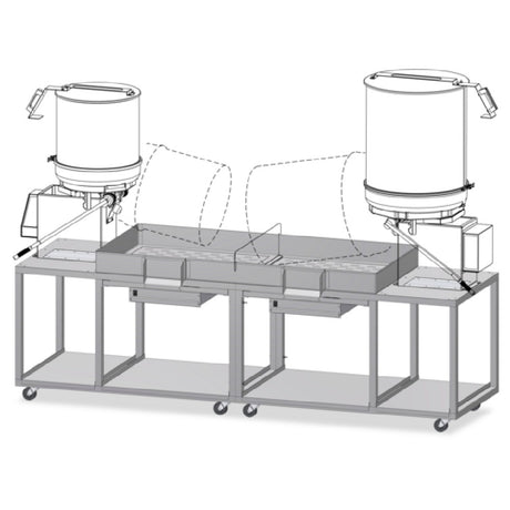 Gold Medal 2622-00-120 - Twin Karmel Kool System (for Mark 10/20), Modular Table System