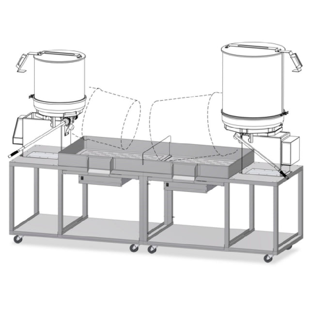 Gold Medal 2622-00-120 - Twin Karmel Kool System (for Mark 10/20), Modular Table System