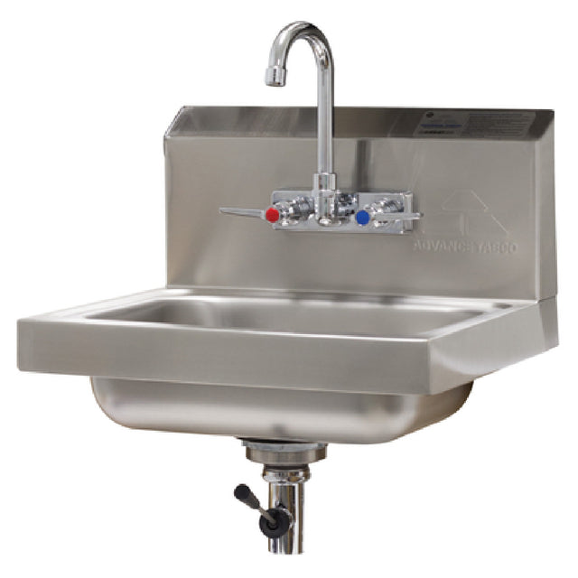 Advance Tabco 7-PS-67 Hand Sink Wall Mounted 14" Wide X 10" Front-to-back X 5" Deep Bowl