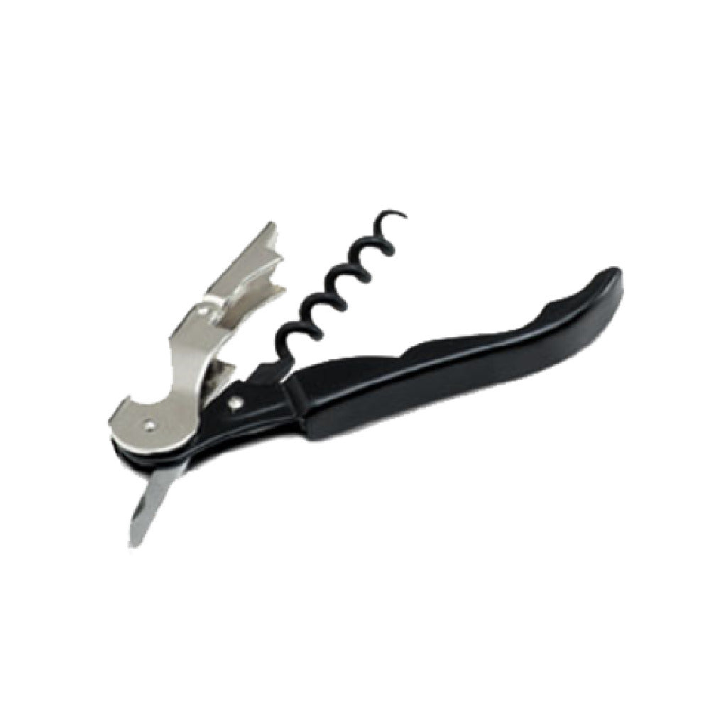 Vollrath 47602 Waiter's Corkscrew Ergonomic Curved Handle Five Turn Teflon- Coated Forged Steel Worm For Strong Grip On Any Cork