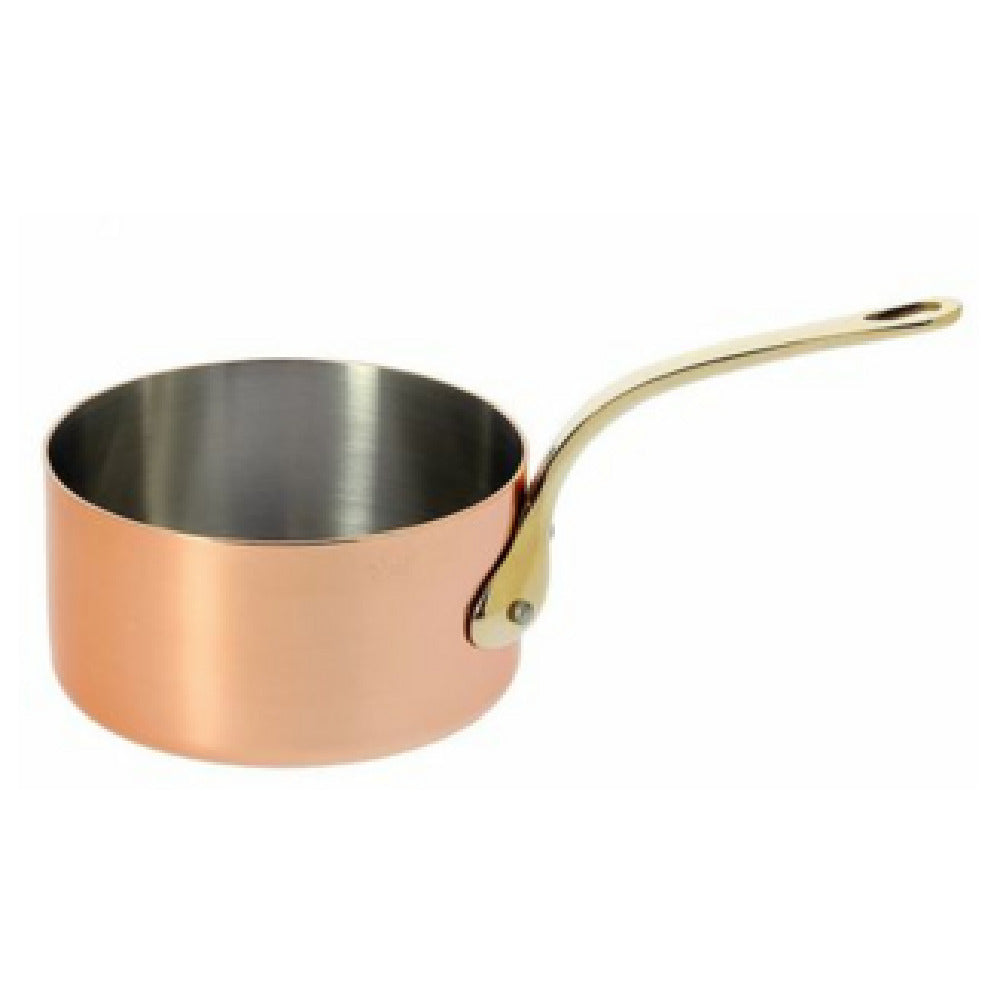 JB Prince RB342 12 De Buyer Copper Saucepan 4.7"dia Brass Long Handle