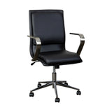 Flash Furniture GO-21111B-BK-CHR-GG James Office Chair 18" To 21-3/4" Adjustable Seat Height