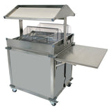 Cadco CBC-GG-2 MobileServ® Deluxe Grab & Go Merchandising Cart 2-sided Grab & Go Shelf On Top