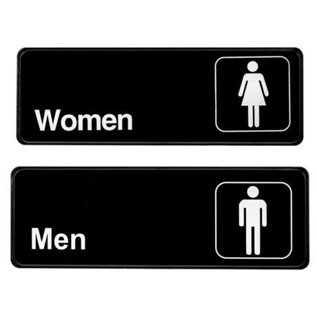 Alpine Industries ALPSGN-B-2 Sign 6" X 9" Pack Includes: (1) "Men"