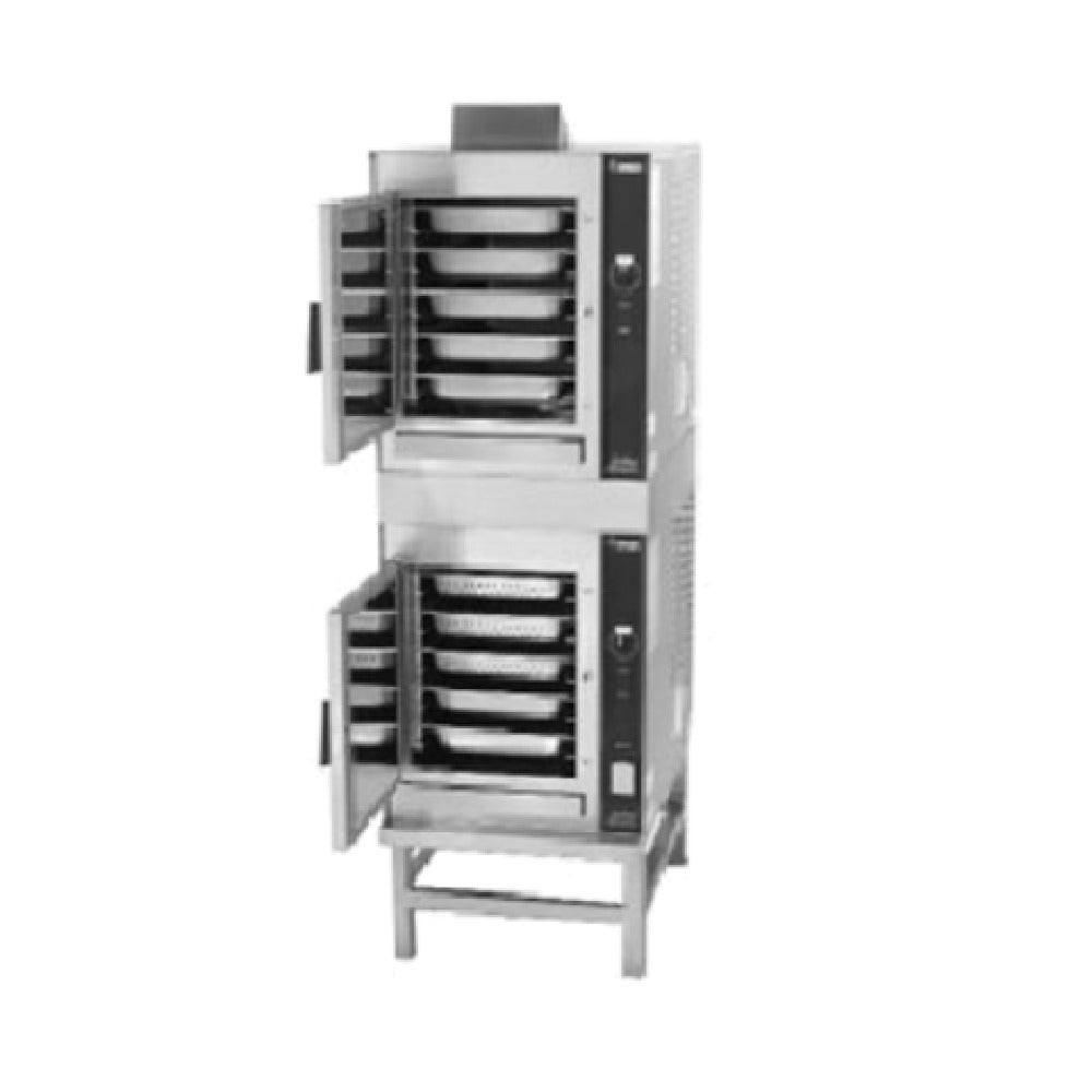 Groen (2)HY-5GF HyperSteam™ Convection Steamer Gas Double-stacked