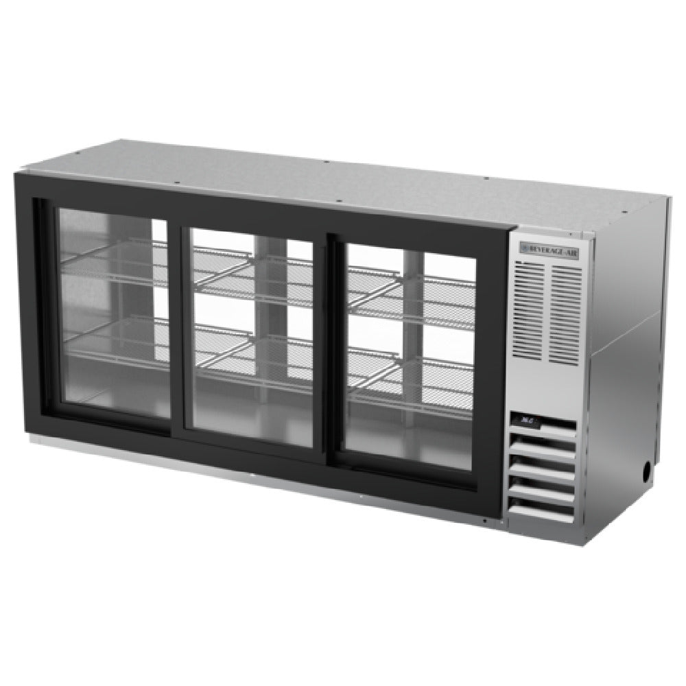 Beverage Air BB72HC-1-GS-PT-S Refrigerated Back Bar Pass-Thru Storage Cabinet Three-section