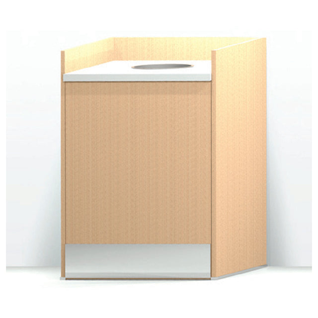 Low Temp Industries 55-TR2-L SpecLine Trash Receptacle 55-1/4"W X 30"D X 40"H Round Drop Top