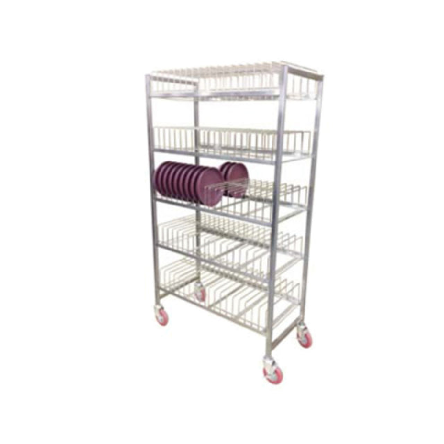 Carter Hoffmann BSR180 Induction Base Drying Rack: Stainless Steel Construction With Removable Wire Caddy