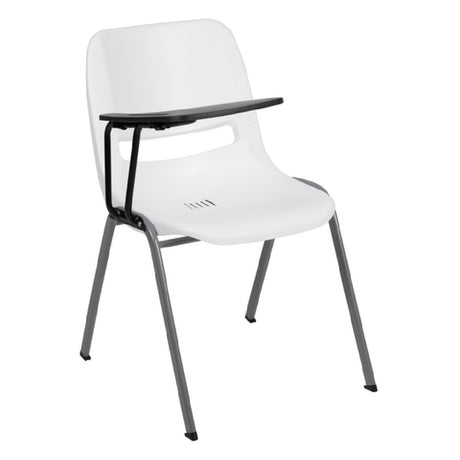 Flash Furniture RUT-EO1-WH-RTAB-GG Hercules Series Ergonomic Shell Chair 880 Lb. Weight Capacity