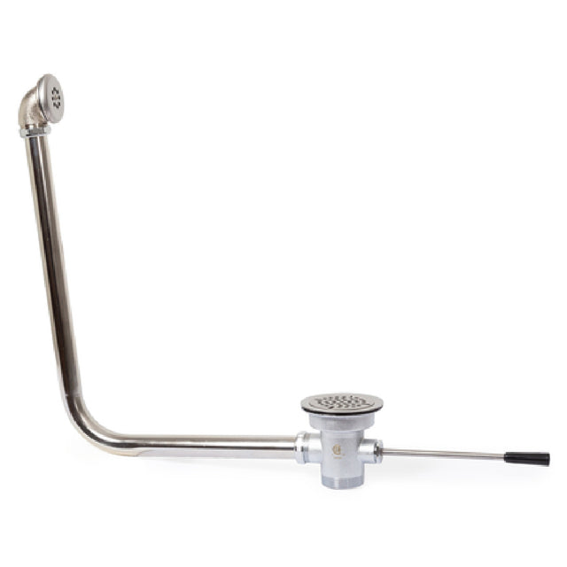 John Boos PB-LWS-1OV Straight Handle Lever Waste For 3-1/2" Industry Standard Sink Opening